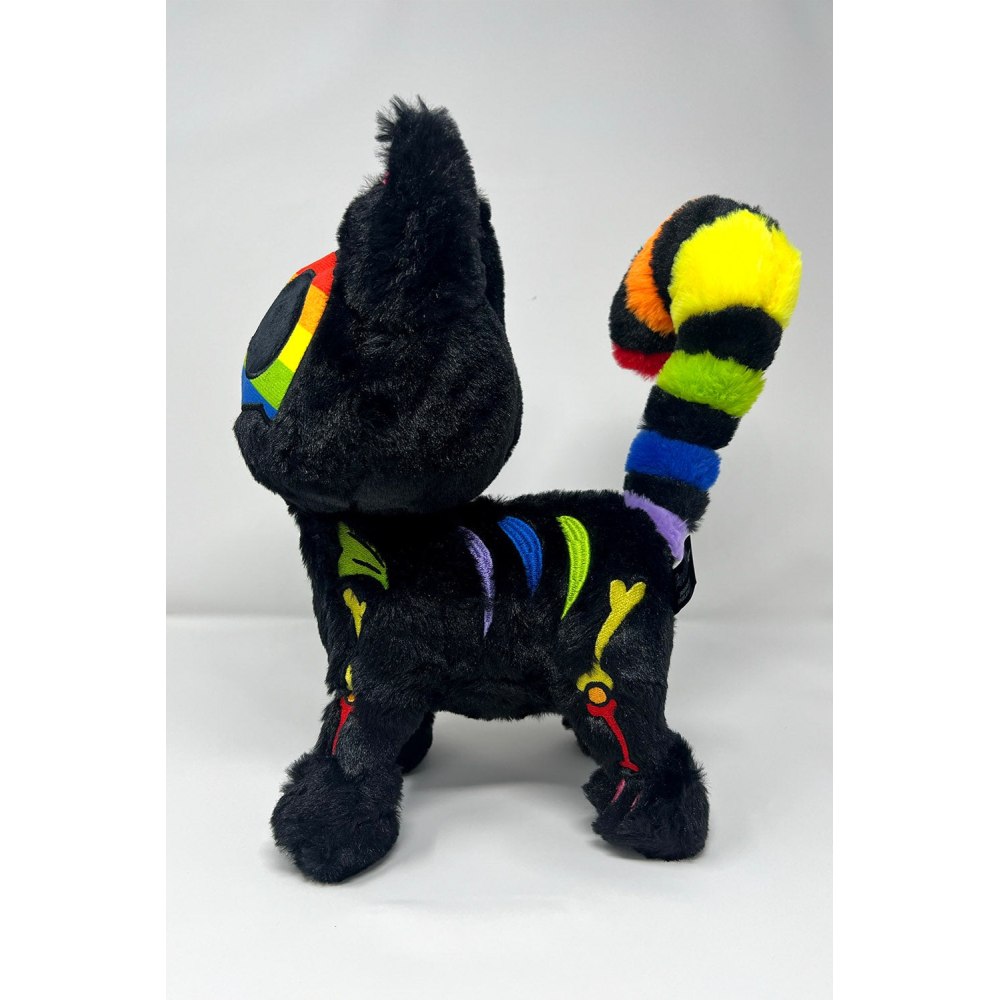 Vampire Freaks - Rainbow Skelekitty PlÃ¼schtier - Schwarz/Regenbogen